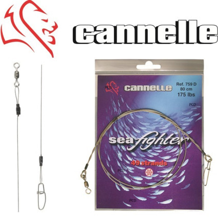 BAS DE LIGNE MONTE ACIER INOX SEA FIGHTER 49 BRINS