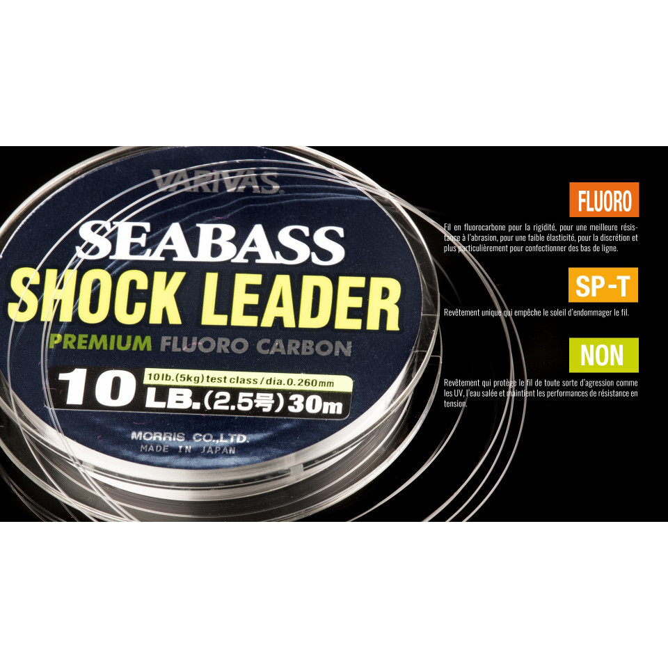 SHOCK LEADER VARIVAS SEABASS PREMIUM FLUOROCARBONE
