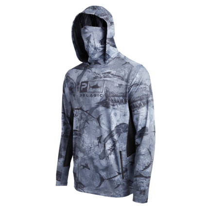 TEE SHIRT UV PELAGIC EXO-TECH HOODED OPEN SEAS